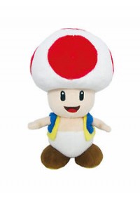 Toutou Super Mario Par Sanei - Toad 20 CM